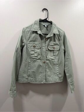 Vineyard vines Light Sage Utility Jacket - Women's Casual Button-Front Jacket S